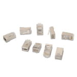 Aisens Confezione da 10 connettori RJ45 a 8 fili FTP Cat.6 AWG24 - Colore argento - immagine 2
