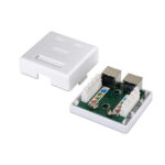 Aisens Rosetta da superficie RJ45 Cat.6 FTP 2 prese - Colore bianco - immagine 2