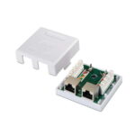 Aisens Rosetta da superficie RJ45 Cat.6 FTP 2 prese - Colore bianco - immagine 3