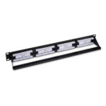 Aisens Patch Panel a 24 porte RJ45 Cat.6 UTP - 19" 1U Dual IDC - Colore nero - immagine 2