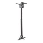 Aisens Supporto da soffitto universale professionale girevole - inclinabile ed estensibile per proiettore - Colore nero - immagine 3