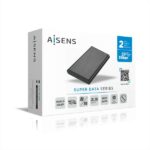 Aisens Box esterno da 2,5" per dischi rigidi da 9,5 mm SATA I - II e III a USB 3.0/USB 3.1 GEN1 - Colore nero - immagine 4