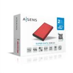 Aisens Box esterno da 2,5" per dischi rigidi da 9,5 mm SATA I - II e III a USB 3.0/USB 3.1 GEN1 - Colore rosso - immagine 4