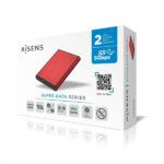 Aisens Box esterno da 2,5" per dischi rigidi da 9,5 mm SATA I - II e III a USB 3.0/USB 3.1 GEN1 - Colore rosso - immagine 5