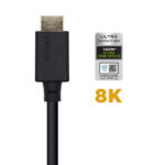 Cavo HDMI V2.1 certificato Ultra High Speed 8K@60Hz 48Gbps Aisens - A/M-A/M - 3,0 m - Colore nero - immagine 3