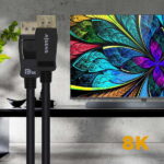 Cavo Displayport certificato V1.4 8K@60hz - DP/M-DP/M - 1,0 m - Colore nero - immagine 4