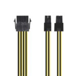 Cavo di alimentazione Aisens - 8 pin/H-4+4 pin/M - 30 cm - Colore nero - immagine 2