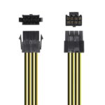 Cavo di alimentazione Aisens - 8 pin/H-4+4 pin/M - 30 cm - Colore nero - immagine 3