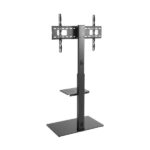 Aisens Supporto da pavimento con vassoio DVD (37"-70", 40 kg) - Colore nero - immagine 3