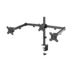 Aisens Supporto da tavolo girevole e inclinabile per 3 monitor (13"-27") - Colore nero - immagine 4