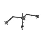 Aisens Supporto da tavolo girevole e inclinabile per 3 monitor (13"-27") - Colore nero - immagine 5