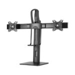 Aisens Supporto da tavolo PRO contrappeso girevole e inclinabile per 2 monitor (17"-27") - Colore nero - immagine 2