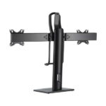 Aisens Supporto da tavolo PRO contrappeso girevole e inclinabile per 2 monitor (17"-27") - Colore nero - immagine 5