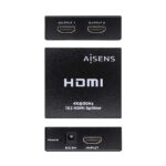 Aisens HDMI Duplicatore 4K@30HZ 1x2 con alimentazione - Colore nero - immagine 2