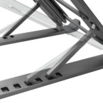 Aisens Supporto da tavolo regolabile per laptop/tablet scuro - Colore grigio - immagine 3