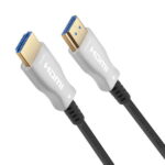 Cavo HDMI V2.0 AOC (Active Optical Cable) Premium Alta Velocità/ HEC 4K@60HZ 18GBPS - A/M-A/M - 15m - Colore Nero - immagine 2