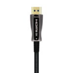 Cavo HDMI V2.1 AOC (Active Optical Cable) in fibra ottica ultraveloce UHS 8K@60Hz 4K@120Hz 4:4:4 48Gbps - A/M-A/M - 25 m - Colore nero - immagine 3