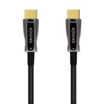Cavo HDMI V2.1 AOC (Active Optical Cable) in fibra ottica ultraveloce UHS 8K@60Hz 4K@120Hz 4:4:4 48Gbps - A/M-A/M - 60 m - Colore nero - immagine 2