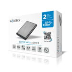 Aisens Box esterno da 2,5" per dischi rigidi da 9,5 mm SATA I - II e III a USB 3.0/USB 3.1 GEN1 - Colore grigio - immagine 4