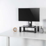 Aisens Supporto elevatore in vetro per monitor/portatile - Colore nero - immagine 3