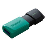 Kingston DataTraveler Exodia M Memoria USB 256 GB - USB 3.2 Gen 1 - Cappuccio mobile - Gancio per portachiavi - Colore nero/turchese (pendrive) - immagine 2