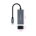 Nanocavo Adattatore di rete USB-C a Ethernet Gigabit 10/100/1000 Mbps - immagine 2