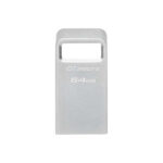 Kingston DataTraveler Micro Memoria USB 64GB - USB 3.2 Gen 1 - Ultracompatta e leggera - Gancio per portachiavi - Corpo in metallo (pendrive) - immagine 2