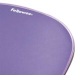 Fellowes Crystal Tappetino con poggiapolsi in gel - Resistente alle macchie - 20x23 cm - Colore viola - immagine 3