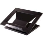 Fellowes Designer Suites Supporto per laptop - Altezza regolabile in 4 posizioni - Angolo di inclinazione 30º - Base antiscivolo - Colore nero
