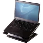 Fellowes Designer Suites Supporto per laptop - Altezza regolabile in 4 posizioni - Angolo di inclinazione 30º - Base antiscivolo - Colore nero - immagine 2
