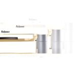 Fellowes Supporto per monitor Plus - Regolabile su 5 altezze - Cassetto portaoggetti - Fino a 36 kg - Colore grigio - immagine 3