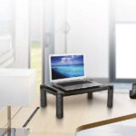 Aisens Supporto elevatore XL per monitor fino a 32" o portatile - Regolabile in altezza - Vano portaoggetti - Gestione dei cavi - Peso max. 10 kg - immagine 3
