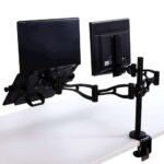 Fellowes Professional Series Braccio doppio per monitor - Regolabile in altezza - Regolabile in profondità - Regolabile in inclinazione - Fino a 10 kg - Colore nero - immagine 2