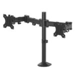 Fellowes Reflex Braccio per doppio monitor - Fino a 27" e 8 kg - Regolabile in altezza e profondità - Gestione cavi integrata - Colore nero - immagine 3
