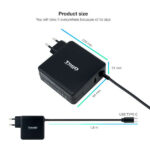 Tooq Caricabatterie universale per laptop 90W USB-C - Compatibile con PD - Cavo da 1,80 m - immagine 3