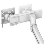 Fellowes Tallo Braccio per doppio monitor - Braccio girevole a 270º - Sistema con molla a gas - Fino a 9 kg - Colore bianco - immagine 3