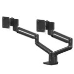 Fellowes Tallo Braccio per doppio monitor - Braccio girevole a 270º - Sistema con molla a gas - Fino a 9 kg - Colore nero - immagine 2