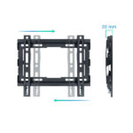 Tooq Supporto fisso a parete per TV da 23"-43" - Peso max 45 kg - VESA 200x200 mm - immagine 2