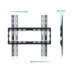 Tooq Supporto fisso a parete per TV da 32"-70" - Peso max 45 kg - VESA 400x400 mm - immagine 2