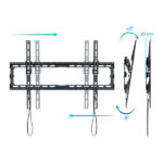 Tooq Supporto fisso a parete per TV da 37"-80" inclinabile - Peso massimo 45 kg - VESA 600x400 mm - immagine 2