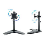 Tooq Supporto da tavolo per monitor da 17"-32" - Girevole e inclinabile - Gestione dei cavi - Peso massimo 9 kg - VESA 100x100 mm - immagine 2