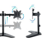 Tooq Supporto da tavolo con bracci articolati per 2 monitor da 17"-32" - Girevole e inclinabile - Peso massimo 9 kg per braccio - VESA 100x100 mm - immagine 2