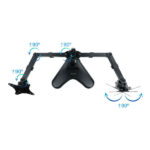 Tooq Supporto da tavolo con bracci articolati per 2 monitor da 17"-32" - Girevole e inclinabile - Peso massimo 9 kg per braccio - VESA 100x100 mm - immagine 3