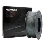 Filamento 3D PLA - Diametro 1,75 mm - Bobina da 1 kg - Colore argento - immagine 4