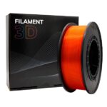 Filamento 3D PLA - Diametro 1,75 mm - Bobina da 1 kg - Colore arancione fluorescente - immagine 4