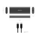 Aisens Box esterno M.2 (NGFF) per SSD M.2 SATA/NVME a USB3.1 GEN2 - Colore grigio - immagine 5