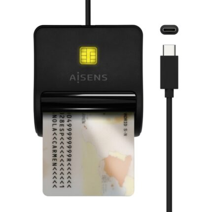 Aisens Lettore di carte intelligenti DNI USB-C - Colore nero