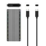 Aisens Box esterno M.2 (NGFF) per SSD M.2 SATA/NVME a USB3.1 GEN2 - Colore grigio - immagine 4