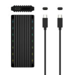 Aisens Box esterno M.2 (NGFF) per SSD M.2 SATA/NVME a USB3.1 GEN2 - Colore nero - immagine 4