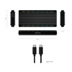 Aisens Box esterno M.2 (NGFF) per SSD M.2 SATA/NVME a USB3.1 GEN2 - Colore nero - immagine 5